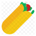 Shawarma Burrito Tortilla Icon