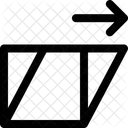 Shear Distort Distortion Icon