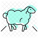 Sheep Crossing Road Icon
