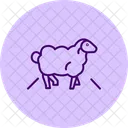 Sheep Crossing Road Sheep Crossing Icon
