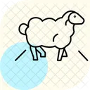 Sheep Crossing Road Sheep Crossing Icon
