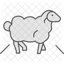 Sheep Crossing Road Sheep Crossing Icon