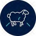 Sheep crossing road  Icon