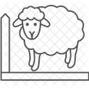 Sheep In Fence Sheep Fence Icon