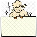 Sheep On Board Sheep Animal Icon