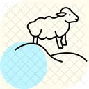 Sheep On Hill Sheep Hill Icon