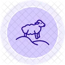 Sheep On Hill Sheep Hill Icon