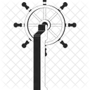 Sheep Steering Wheel Helm Icon Marine Equipment Icon