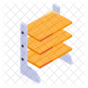 Shelf Wooden Planks Icon