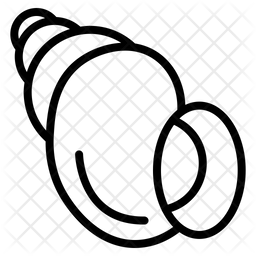 Shell Icon - Download in Line Style