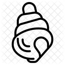 Shell Icon - Download in Line Style