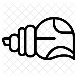 Shell Icon - Download in Line Style