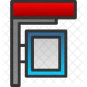 Shelter Ad Ad Bus Icon