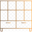 선반 장치 가정용품 책장 아이콘