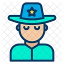 Police Garde Cowboy Icon