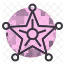 Sheriff Star Badge Icon