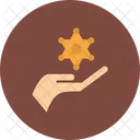 Sheriff Polizei Abzeichen Symbol