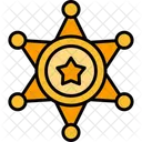 Sheriff Badge Cop Icon