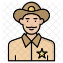 Sheriff Police Badge Icon