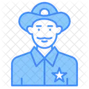 Sheriff Police Badge Icon