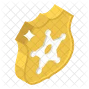 Sternschild Polizeiabzeichen Sicherheitsabzeichen Symbol