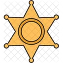 Sheriff Abzeichen Polizeiabzeichen Sheriff Symbol