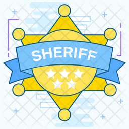 Sheriff Badge  Icon