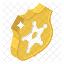 Star Shield Police Badge Security Badge Icône