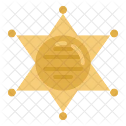 Sheriff badge  Icon