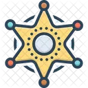 Sheriff Authority Badge Icon