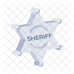 Sheriff Badge  Icon