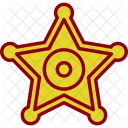 Sheriff Badge  Icon