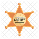 Sheriff Badge  Icon