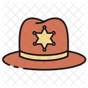 Sheriff Hat United States America Icon