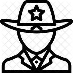 Sheriff, Law, Crime, Judge, Court, Police Icon