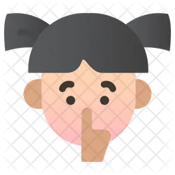 Shh Emoji Icon
