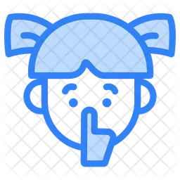 Shh Emoji Icon