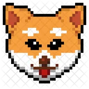 Shiba Inu Dog Head Symbol