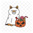 Shiba inu in Halloween costume  Icon