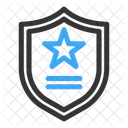 Social Shield Star Icon