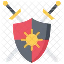 Shield Sword Fantasy Icon