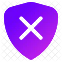 Shield Danger Broken Shield Icon