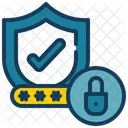 Shield Check Lock Icon