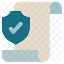 Shield Protection Receipt Icon