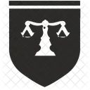 Shield Sword Law Icon