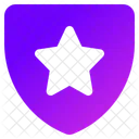 Shield Star Law Enforcement Icon