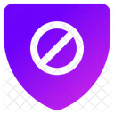 Shield Stop Forbidden Sign Icon