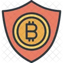 Bitcoin Shield Safe Icon