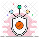 Shield Network Web Shield Protected Network Icon