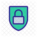 Lock Shield Cipher Icon